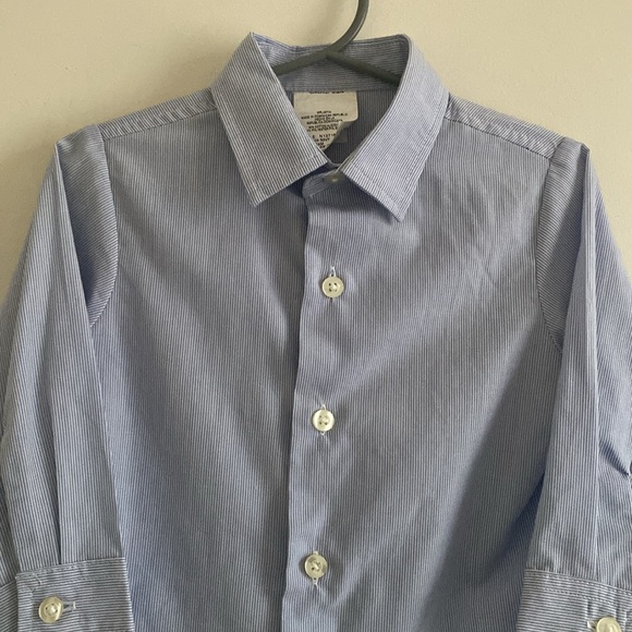 Unbranded Boys Pinstripe Button Down Dress Shirt - Picture 9 of 14